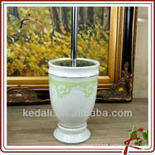 New design wholesale ceramic porcelain toilet brush holder